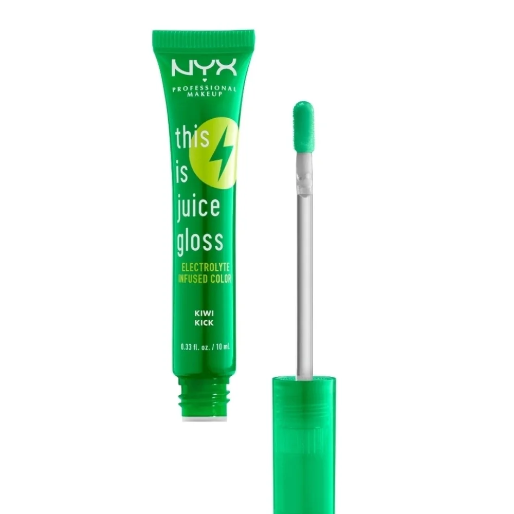 🩷 3/$15 NYX This Is Juice Gloss: Kiwi Kick, Electrolyte Infused Color, New